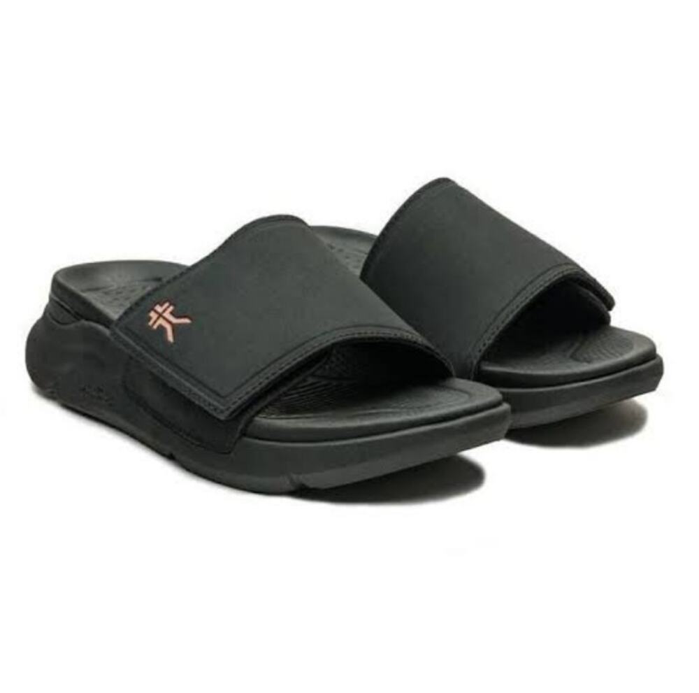 Kuru Moment Slide Sandals Jet Black Size 8
